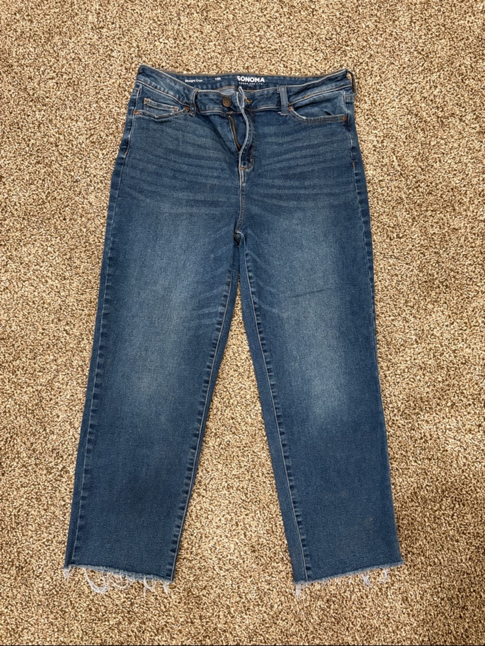 Sonoma Straight Crop Blue Women's Jeans